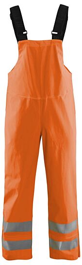 Blåkläder 1386-2005 High Vis Bretelregenbroek LEVEL 3 High Vis Oranje