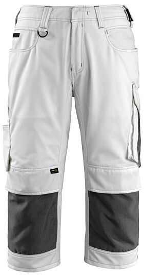 Mascot 14149-442 Driekwart broek met kniezakken Wit/Donkerantraciet