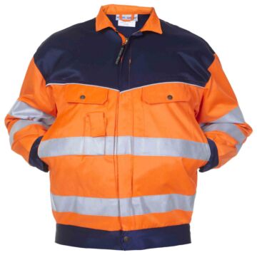 Hydrowear Hengelo Werkjas Oranje/Marineblauw