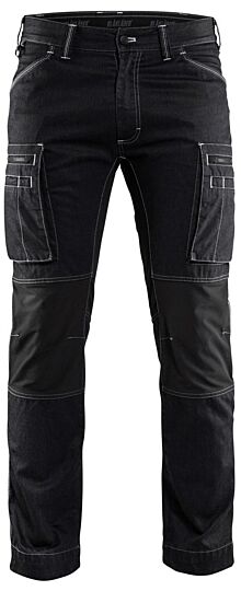 Blåkläder 1459-1142 Service werkbroek denim stretch Zwart