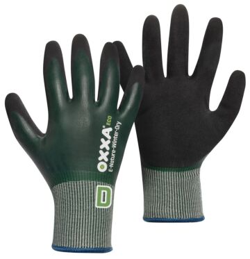 OXXA® E-Nature-Winter-Dry Cut D 52-855 handschoen zwart/groen maat 12/3XL