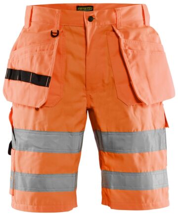 Blåkläder 1535-1811 High Vis Short met gereedschapszakken High Vis Oranje