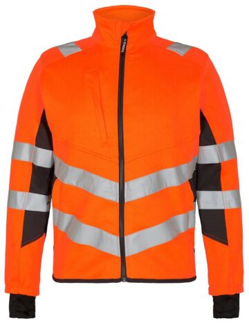 F. Engel 1544 Safety Work Jacket Stretch Orange/Anthracite