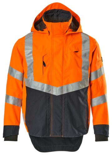 Mascot 15501-231 Shell jas Hi-Vis Oranje/Donkermarine