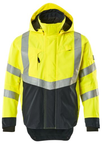 Mascot 15501-231 Shell jas Hi-Vis Geel/Donkermarine