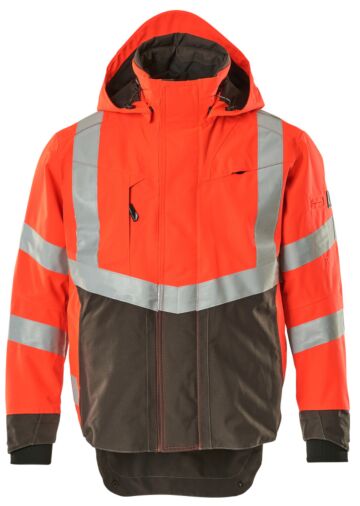 Mascot 15501-231 Shell jas Hi-Vis Rood/Donkerantraciet