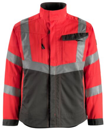 Mascot 15509-860 Jas Hi-Vis Rood/Donkerantraciet