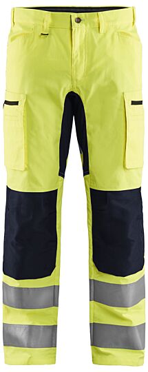 Blåkläder 1585-1811 High Vis werkbroek met stretch High Vis Geel/Zwart