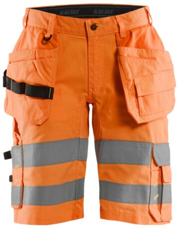 Blåkläder 1586-1811 High Vis short met stretch en gereedschapszakken High Vis Oranje