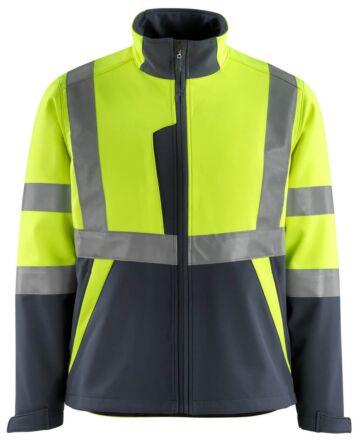 Mascot 15902-253 Softshell jas Hi-Vis Geel/Donkermarine
