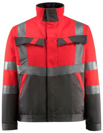 Mascot 15909-948 Jas Hi-Vis Rood/Donkerantraciet