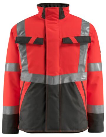 Mascot 15935-126 Winterjas Hi-Vis Rood/Donkerantraciet