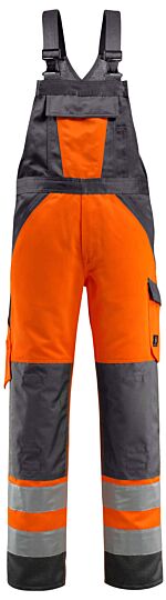 Mascot 15969-948 Amerikaanse overall met kniezakken Hi-Vis Oranje/Donkerantraciet