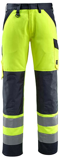Mascot 15979-948 Broek met kniezakken Hi-Vis Geel/Donkermarine
