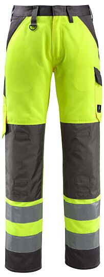 Mascot 15979-948 Broek met kniezakken Hi-Vis Geel/Donkerantraciet