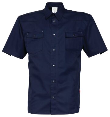 HAVEP 1654 Werkhemd korte mouw Marine