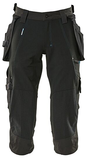 Mascot 17049-311 Driekwart broek met spijkerzakken Zwart