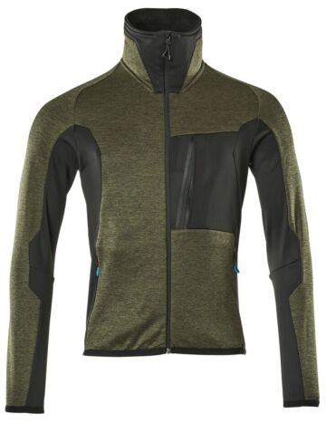 Mascot 17103-316 Fleecetrui met rits Mosgroen/Zwart