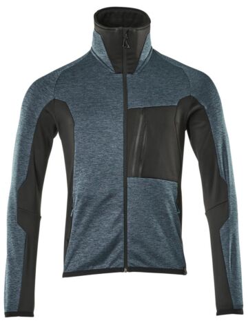 Mascot 17103-316 Fleecetrui met rits Donkerpetrol/Zwart