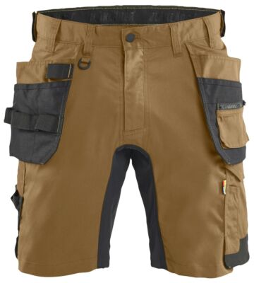 Blåkläder 1752-1832 Short 2-weg stretch met gereedschapszakken Nougat/Zwart