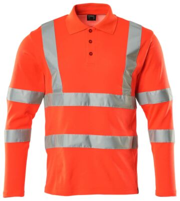 Mascot 18283-995 Poloshirt lange mouwen Hi-Vis Rood