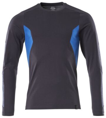 Mascot 18381-959 T-shirt lange mouwen Donkermarine/Helder Blauw