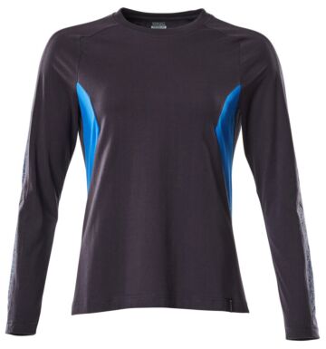 Mascot 18391-959 Dames T-shirt lange mouwen Donkermarine/Helder Blauw