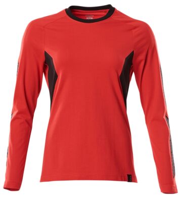 Mascot 18391-959 Dames T-shirt lange mouwen Signaalrood/Zwart