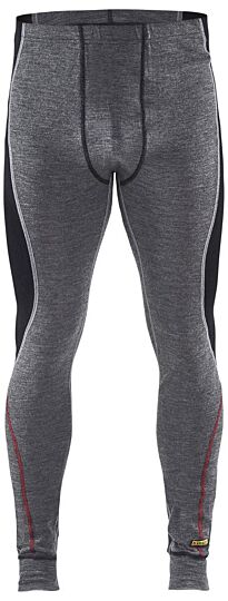 Blåkläder 1845-1736 Lange onderbroek merinowol XWARM Medium grijs/Zwart