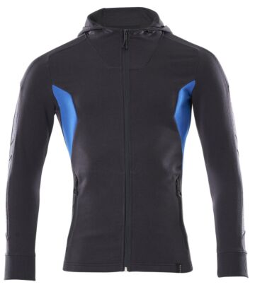 Mascot 18584-962 Capuchontrui met rits Donkermarine/Helder Blauw