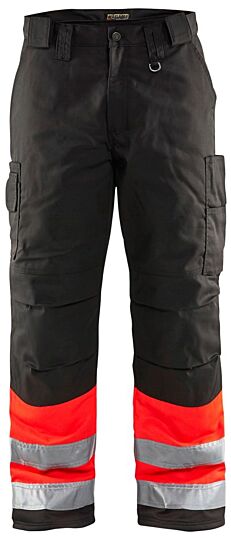 Blåkläder 1862-1811 High Vis winterwerkbroek High Vis Rood/Zwart