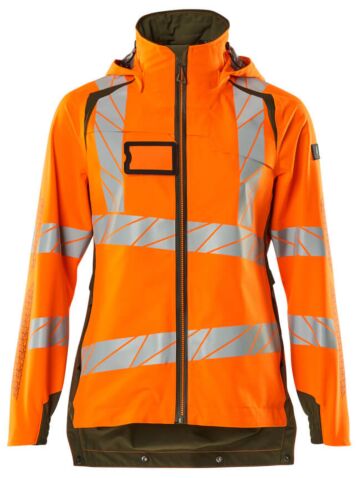 Mascot 19011-449 Dames Shell jas Hi-Vis Oranje/Mosgroen