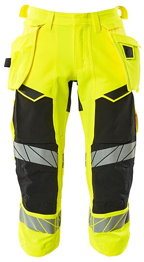 Mascot 19049-711 Driekwart broek met spijkerzakken Hi-Vis Geel/Zwart