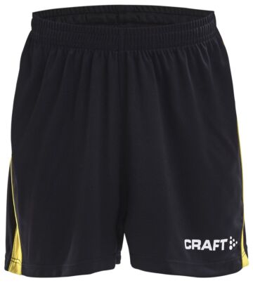 Craft Progress Short Contrast Jr Kinderen Black/Sweden Yellow