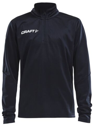 Craft Progress Halfzip Ls Tee Jr Kinderen Black