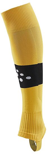 Craft Pro Control Stripe W-O Foot Socks Senior Sweden Yellow/Black