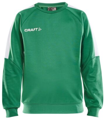Craft Progress R-Neck Sweater Jr Kinderen Team Green/White