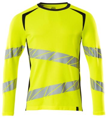 Mascot 19081-771 T-shirt lange mouwen Hi-Vis Geel/Donkermarine