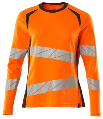 Mascot 19091-771 Dames T-shirt lange mouwen Hi-Vis Oranje/Donkerantraciet