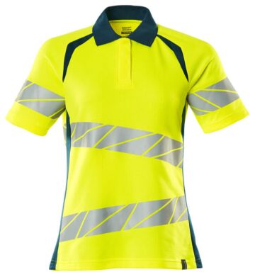 Mascot 19093-771 Dames Poloshirt Hi-Vis Geel/Donkerpetrol