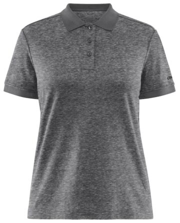Craft Core Blend Polo Shirt Dames Dark Grey Melange