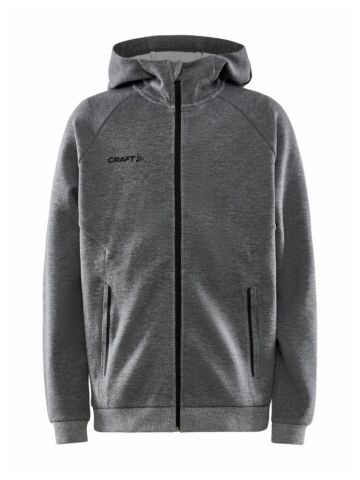 Craft Core Soul Full Zip Hood Jr Kinderen Dk Grey Melange