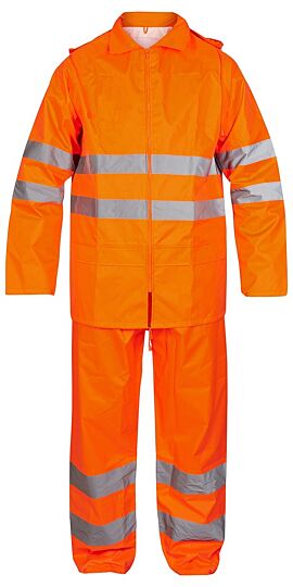 F. Engel 1916 Safety Rainwear Suit Orange