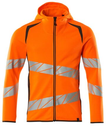 Mascot 19284-781 Capuchontrui met rits Hi-Vis Oranje/Donkerantraciet
