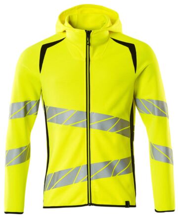 Mascot 19284-781 Capuchontrui met rits Hi-Vis Geel/Zwart