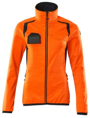 Mascot 19453-316 Dames Fleecetrui met rits Hi-Vis Oranje/Donkermarine