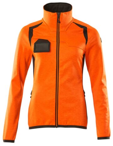 Mascot 19453-316 Dames Fleecetrui met rits Hi-Vis Oranje/Donkerantraciet