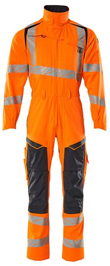 Mascot 19519-236 Overall met kniezakken Hi-Vis Oranje/Donkermarine