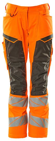 Mascot 19578-236 Dames Broek met kniezakken Hi-Vis Oranje/Donkerantraciet