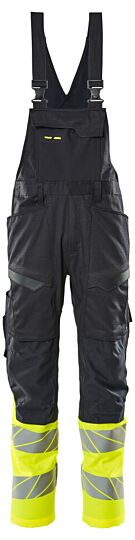 Mascot 19669-236 Amerikaanse overall met kniezakken Donkermarine/Hi-Vis Geel